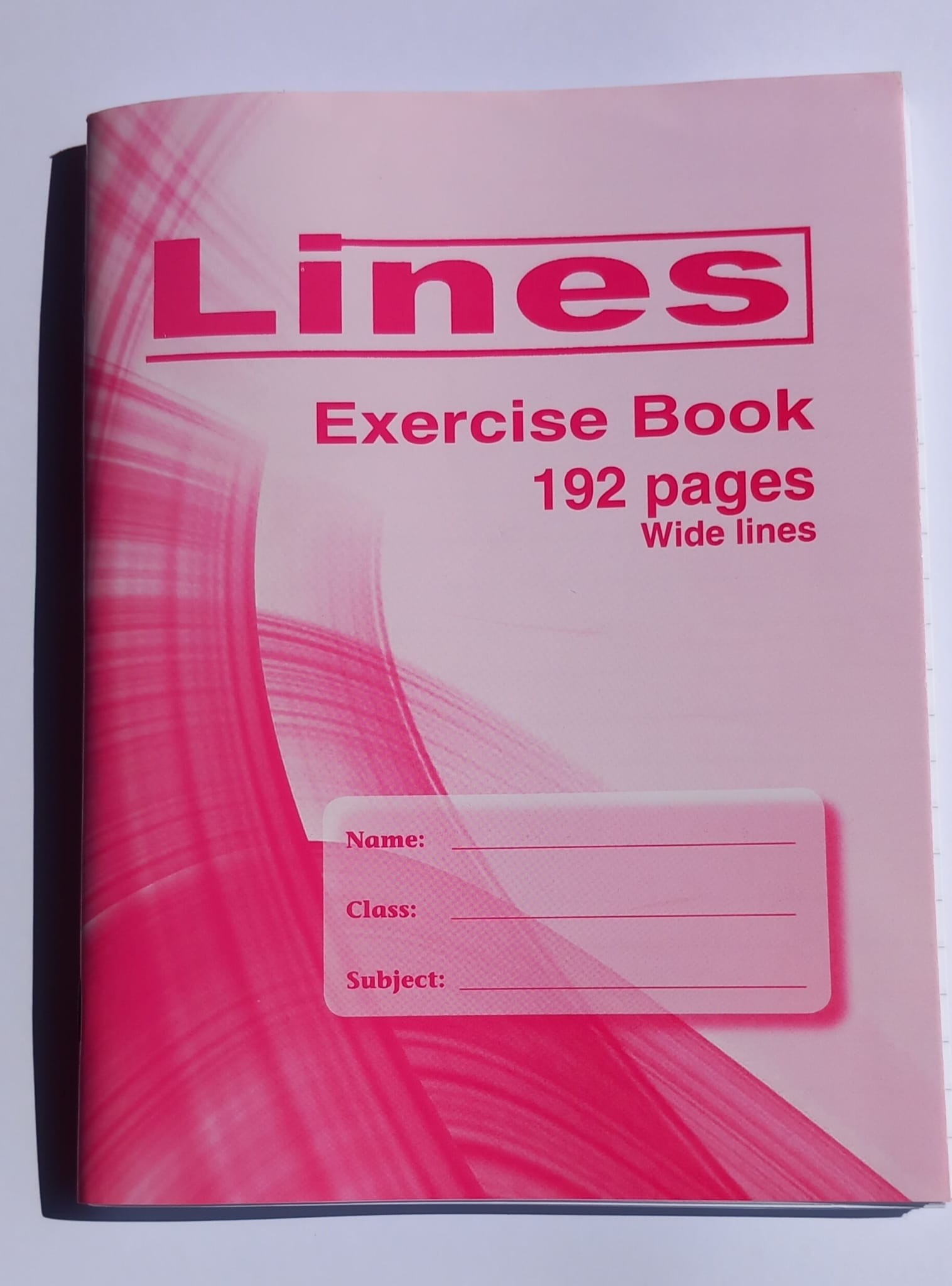 Ex/Book (c3)- Lines Collection. 192 Pages Wide Lines ( x 10 )