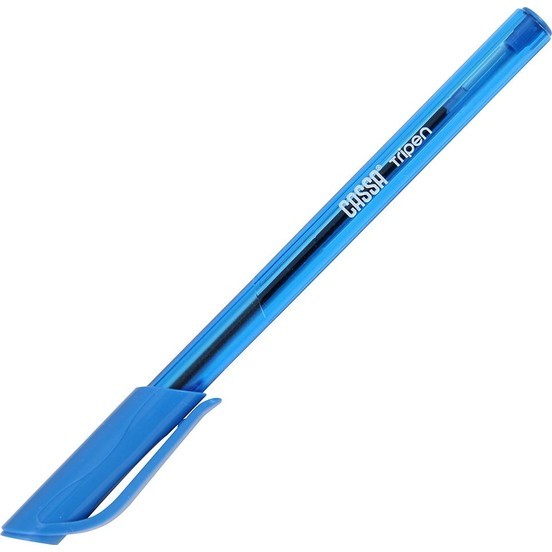 Ball Pen CASSA - 9855 ( TRIANGLE ) - BLUE - 1.0