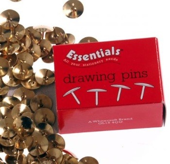 Drawing Pins 11 mm Head - Heavy Duty ( x 10 )