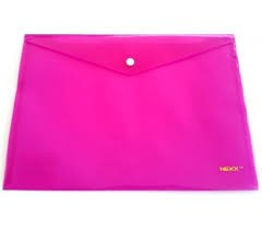 Button Wallet A4 size 330 x 237 - ( PINK - SOLID )