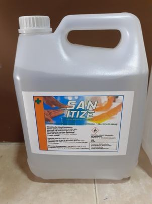 Sanitizer (70% alcohol) 5 Litre