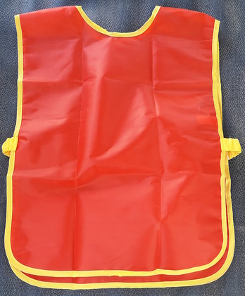 Kids Nylon Bibs (c) - Small ( RED )