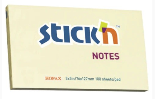 Sticky Notes Size 127mm x 76mm Yellow ( x 12 )