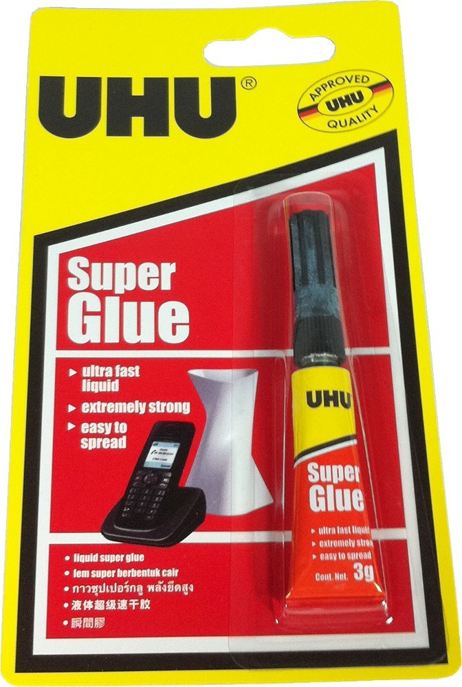 Super Glue UHU 3g x 12