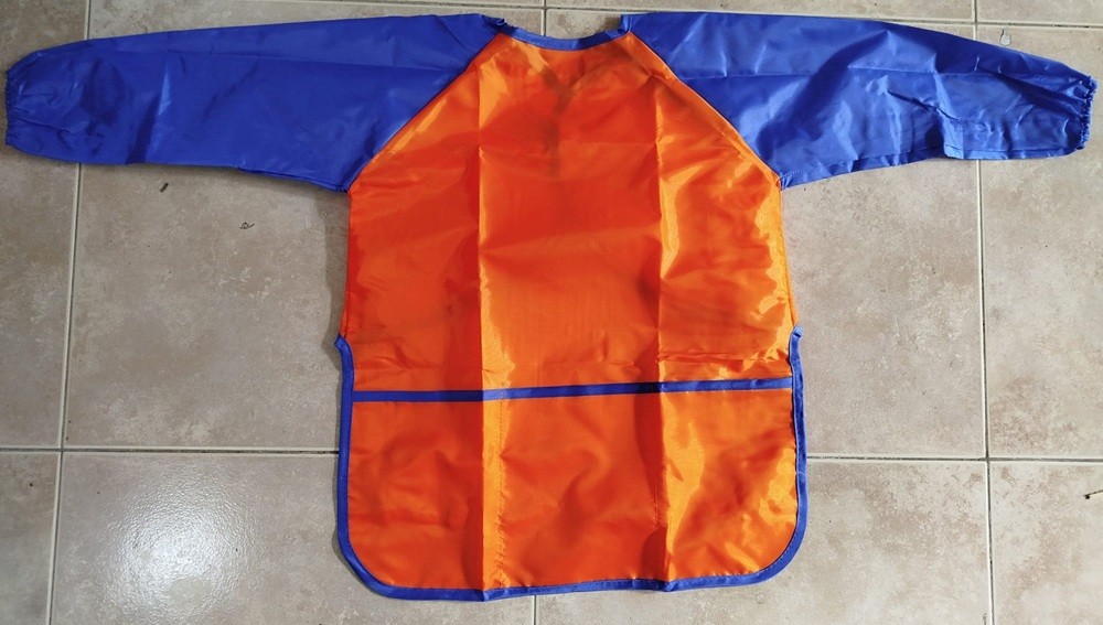 Kids Nylon Bibs (e1) - Medium ( Orange/Blue )