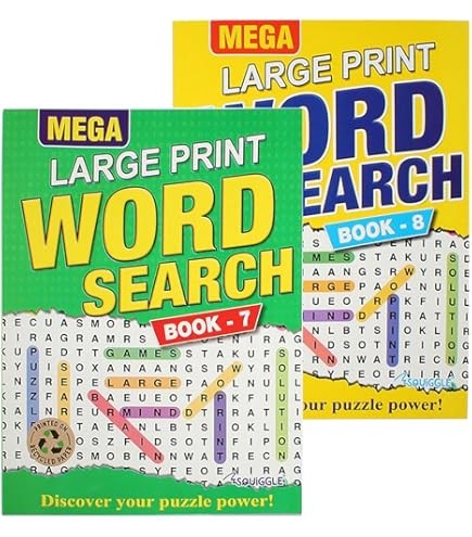 Word Search A4 - Large Print - 2923 (x6)