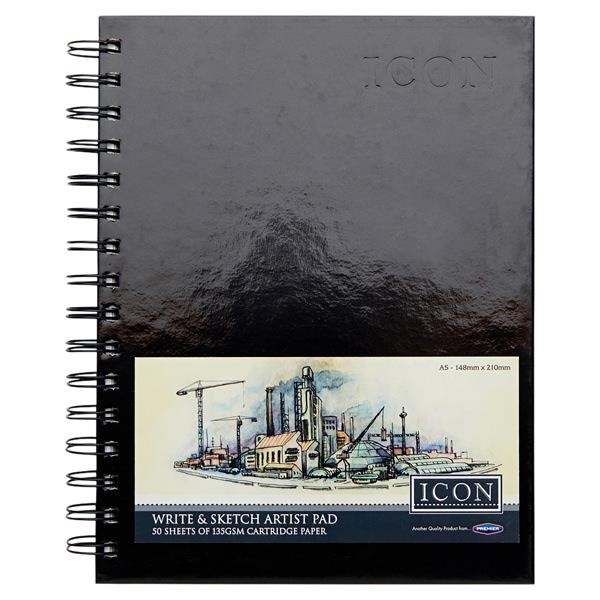 Premier - Sketch A5 Pad 135 GSM - Hard Back