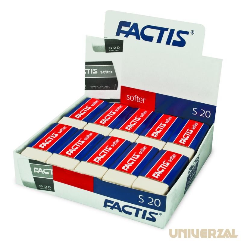 FACTIS - S20 SOFTER CODE 900 Carton Eraser ( x 20 )