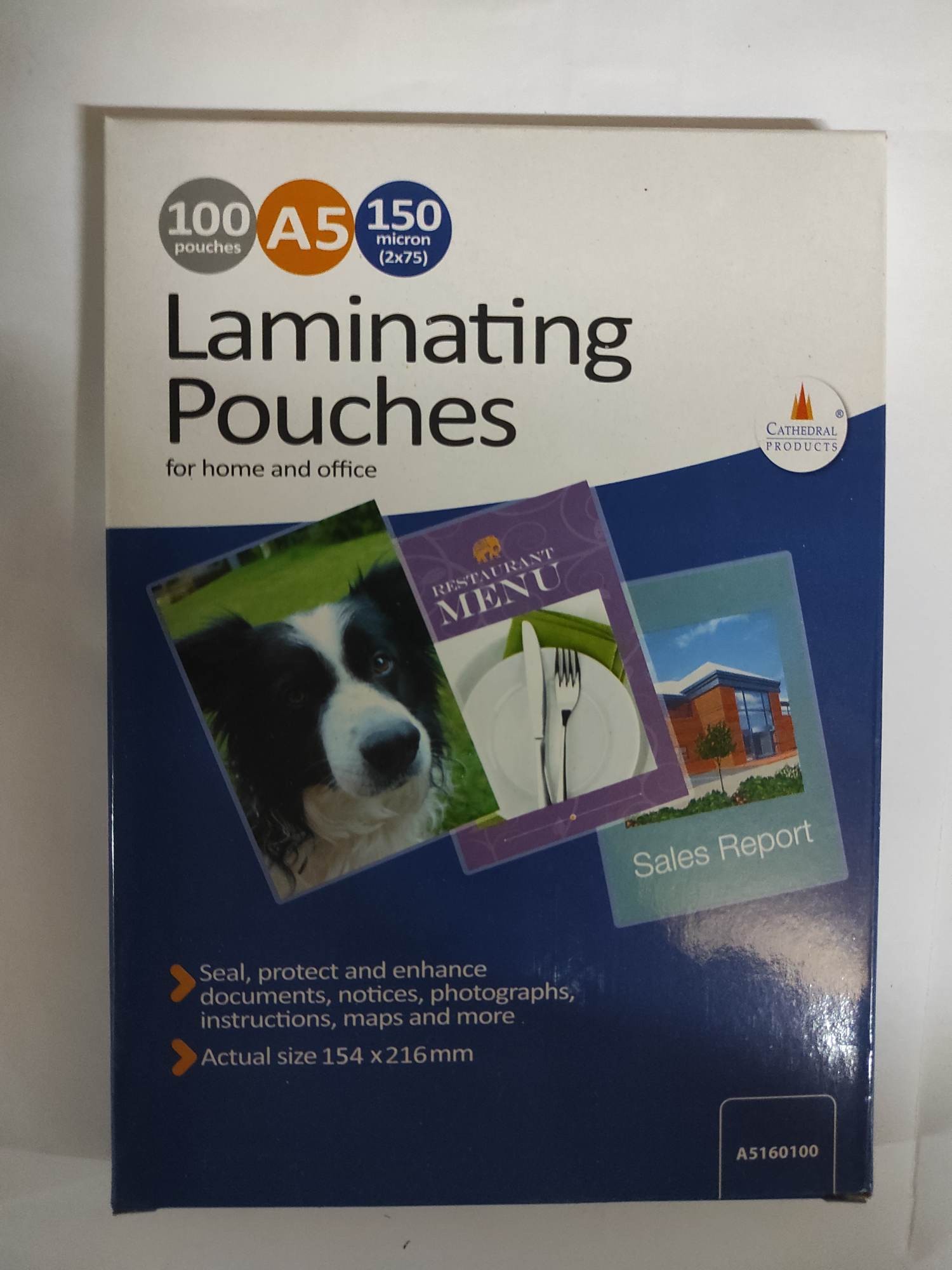 Laminating Pouches A5 - 80 / 160 microns x 100