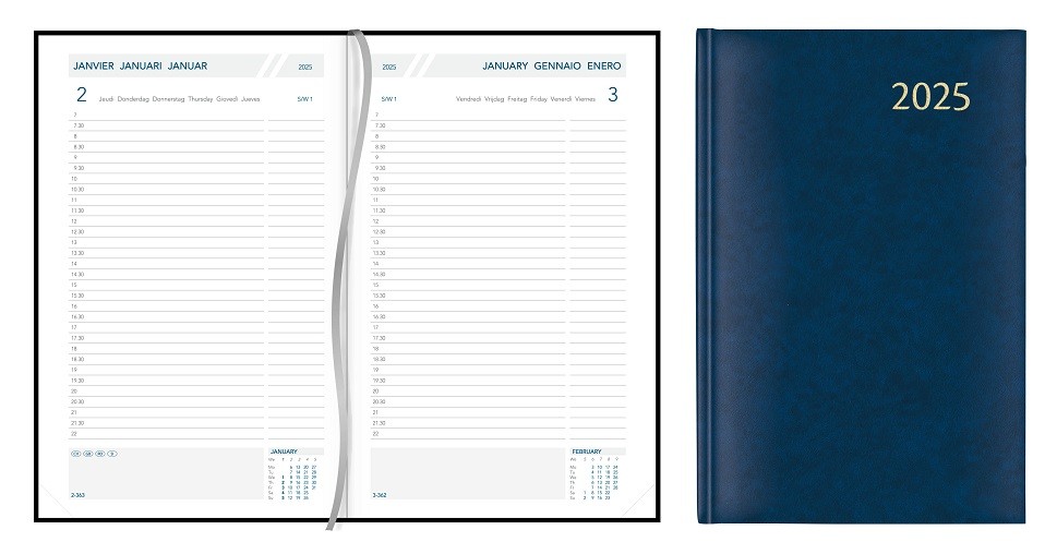 Diary A5 - Yearly - Aurora