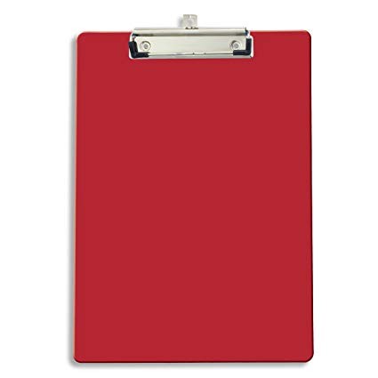 Clip Board Single Red - CHN