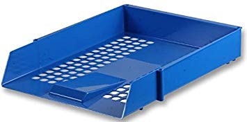 Desk Trays Plastic F/C Blue