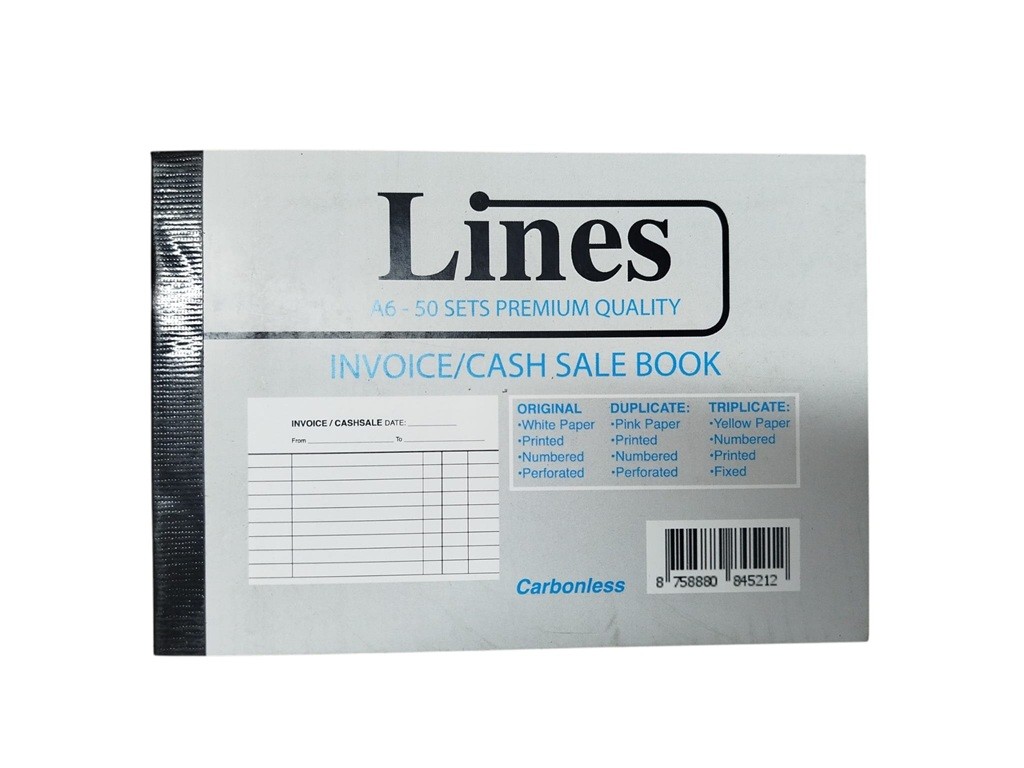 LINES - Invoice Book - Triplicate S/S