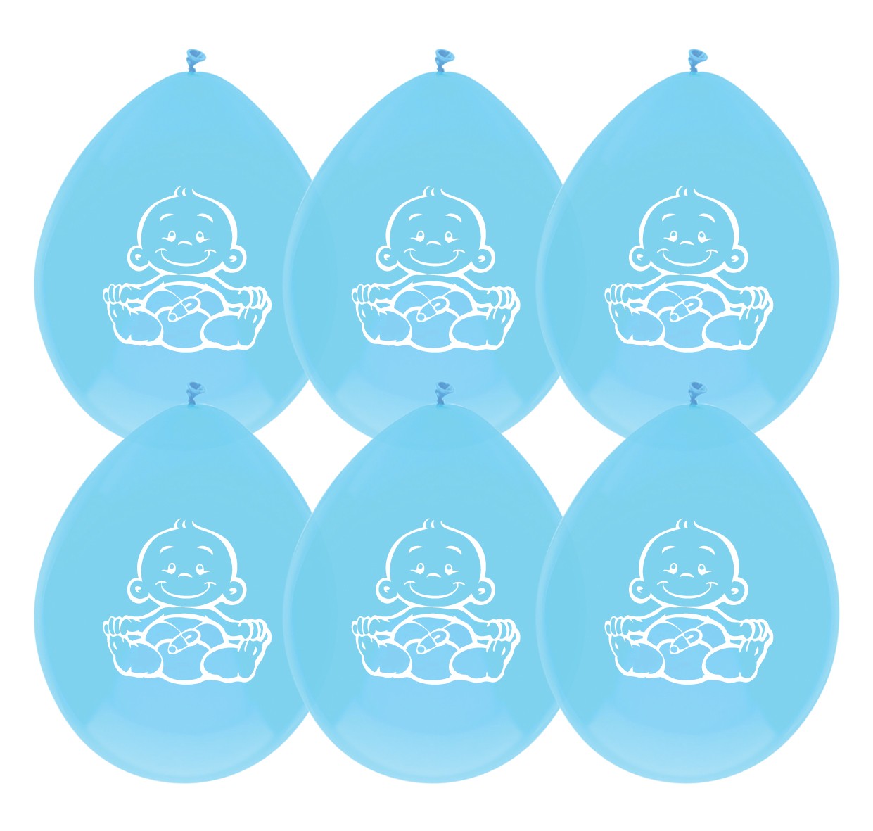 Balloons x 6 Baby Boy ( 1 x 5 )