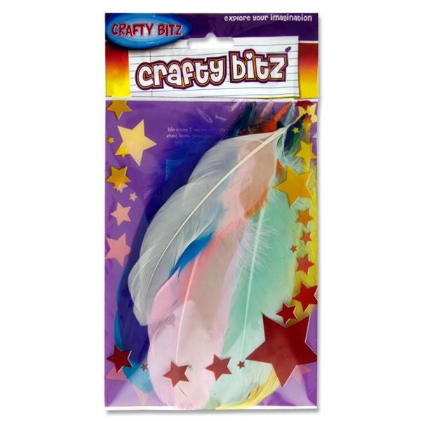 Crafty Bitz 10g Bag Plums Feather Duck Quills