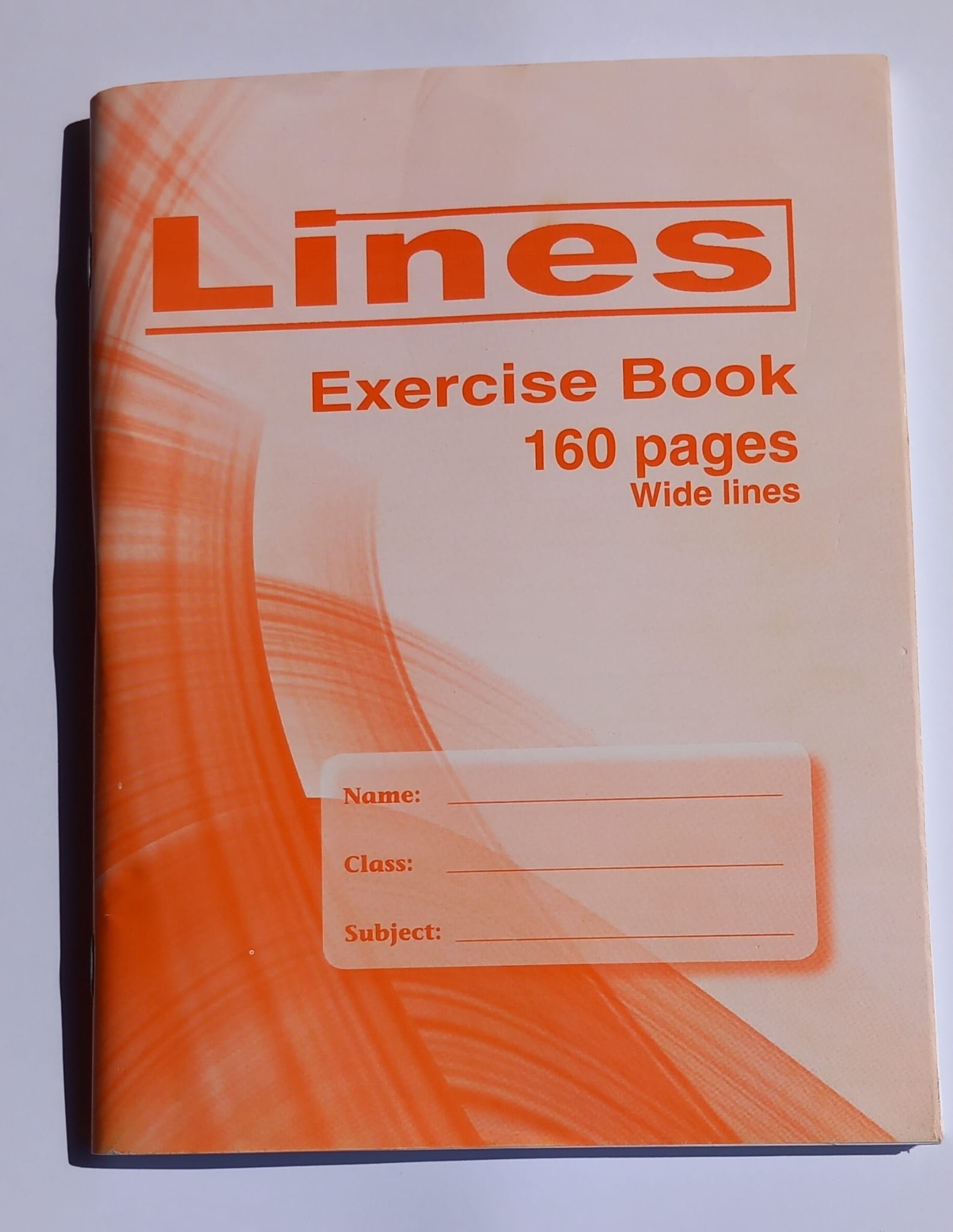 Ex/Book (c2)- Lines Collection. 160 Pages Wide Lines ( x 10 )