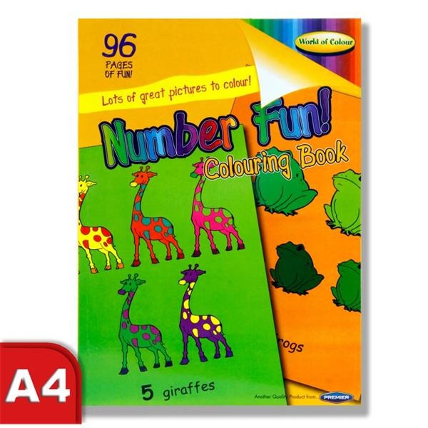 Colouring Book - Perforated 96 pages - Number