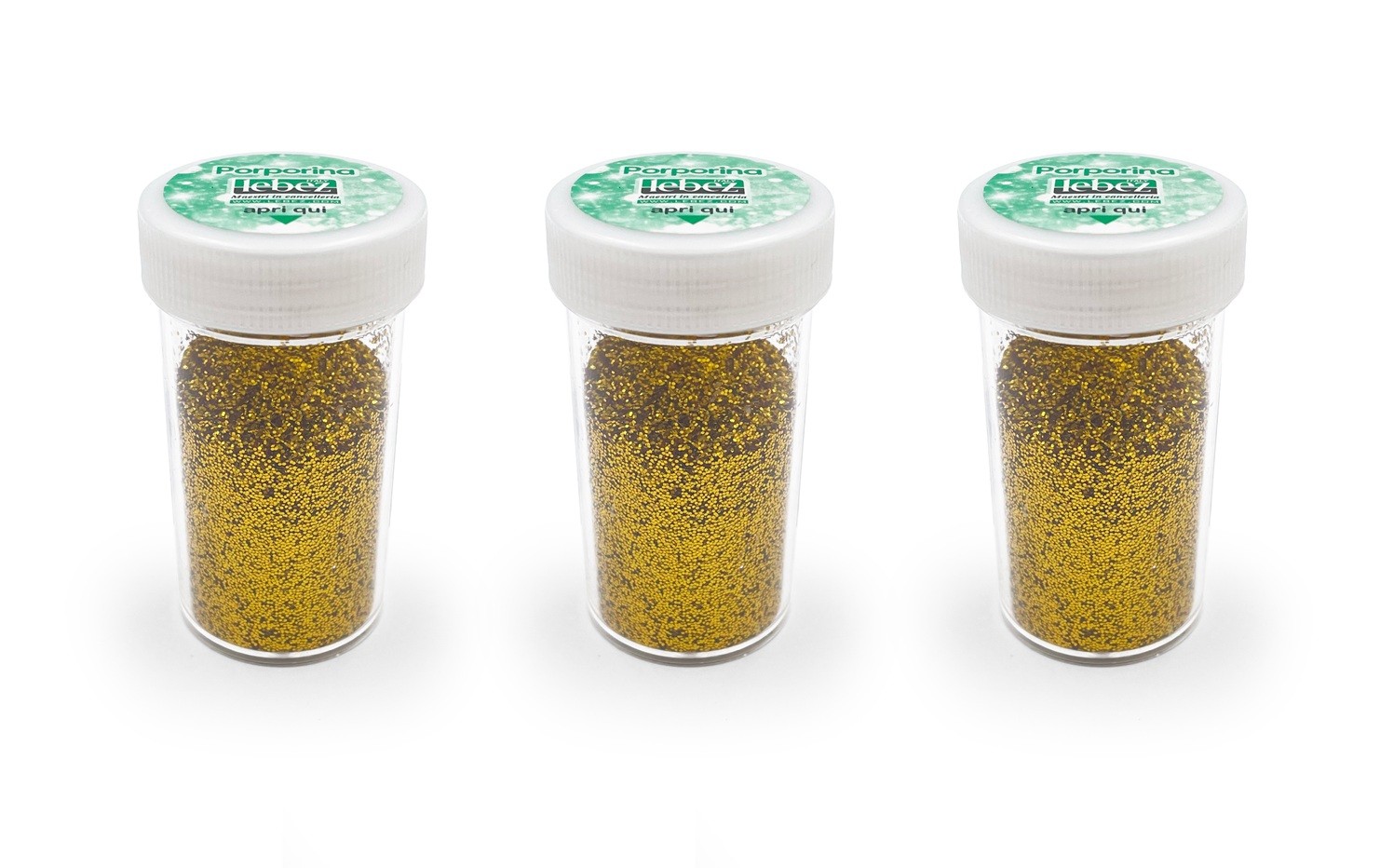 Glitter Powder x 12 Display Gold 15 grm