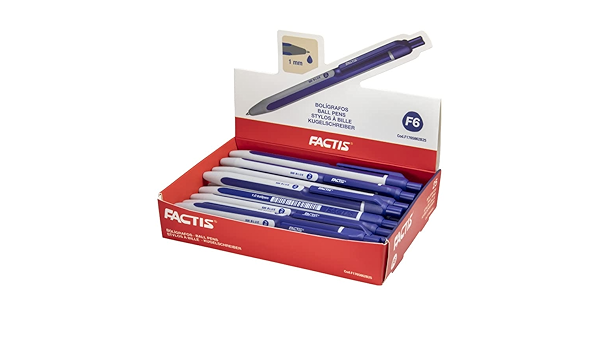 Factis - Ball pen with Click - Blue ( x 25 )
