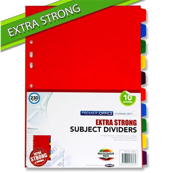 Dividers Board A4 - 10 Part 