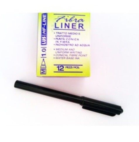 Non-Perm Fine Liners Black 1.0 tip x 12 