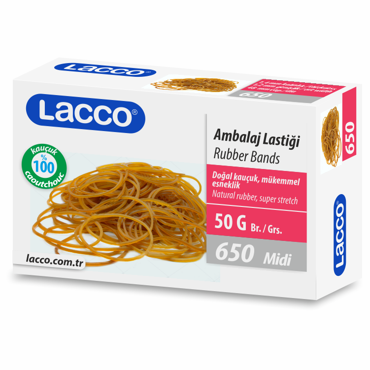 Rubber Bands x 50 grams / 1.5 x 50 - LACCO