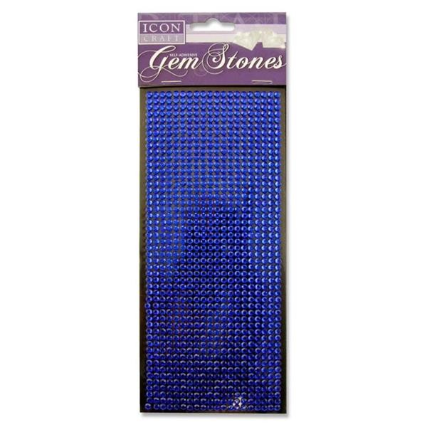Icon Craft Card 1000 Self Adhesive Gem Stone - Blue