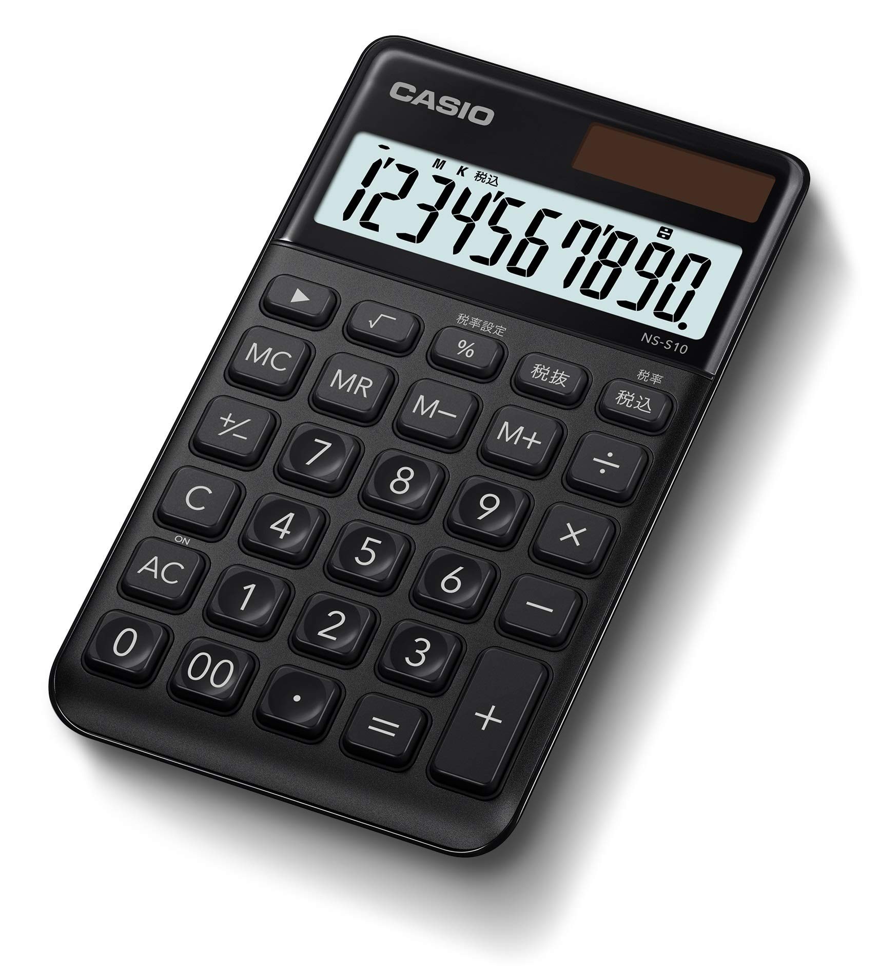 CASIO calculator 10 digits - Solar - BLACK - s/s