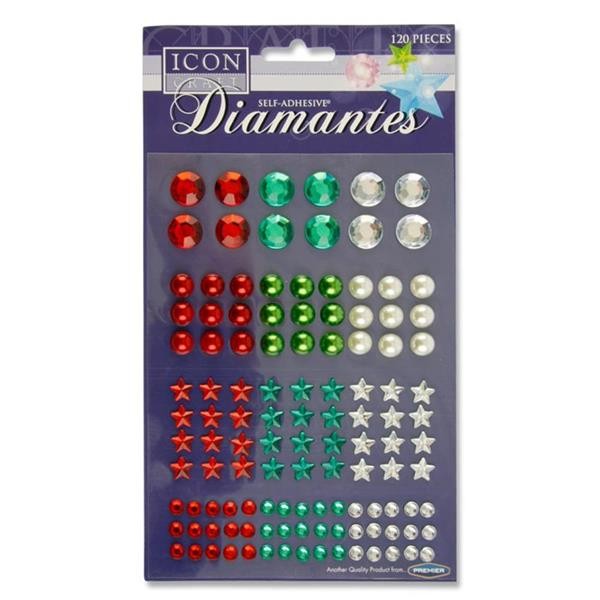 Icon Craft Card 120 Self Adhesive - Diamantes