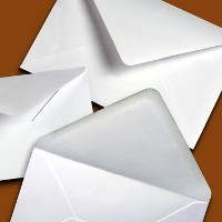 Envelopes size 97 x 165 - V shape Gummed