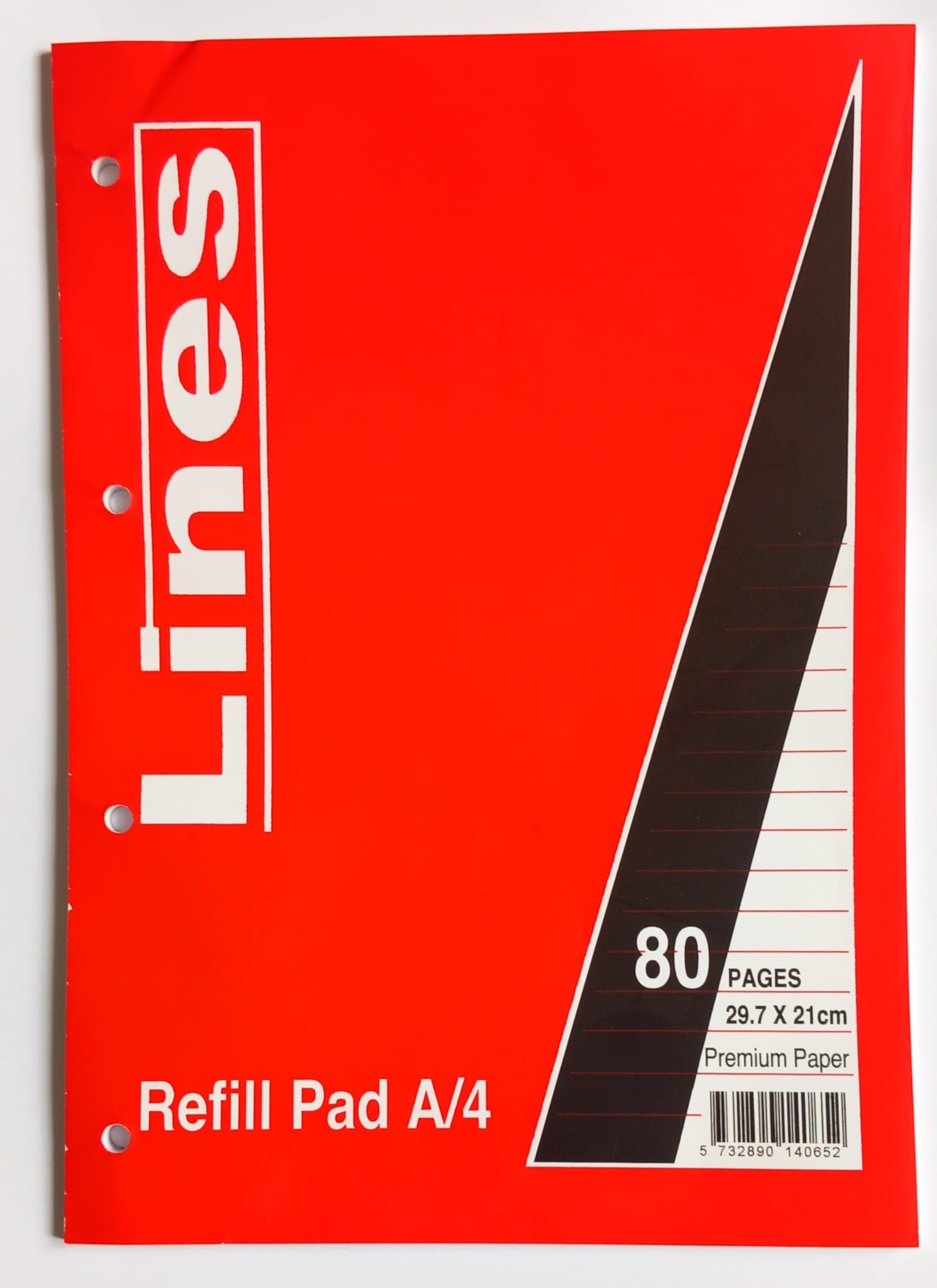 Lines Collection (h7)- Refill Pads 80 pgs 4 hole ( x 25 )