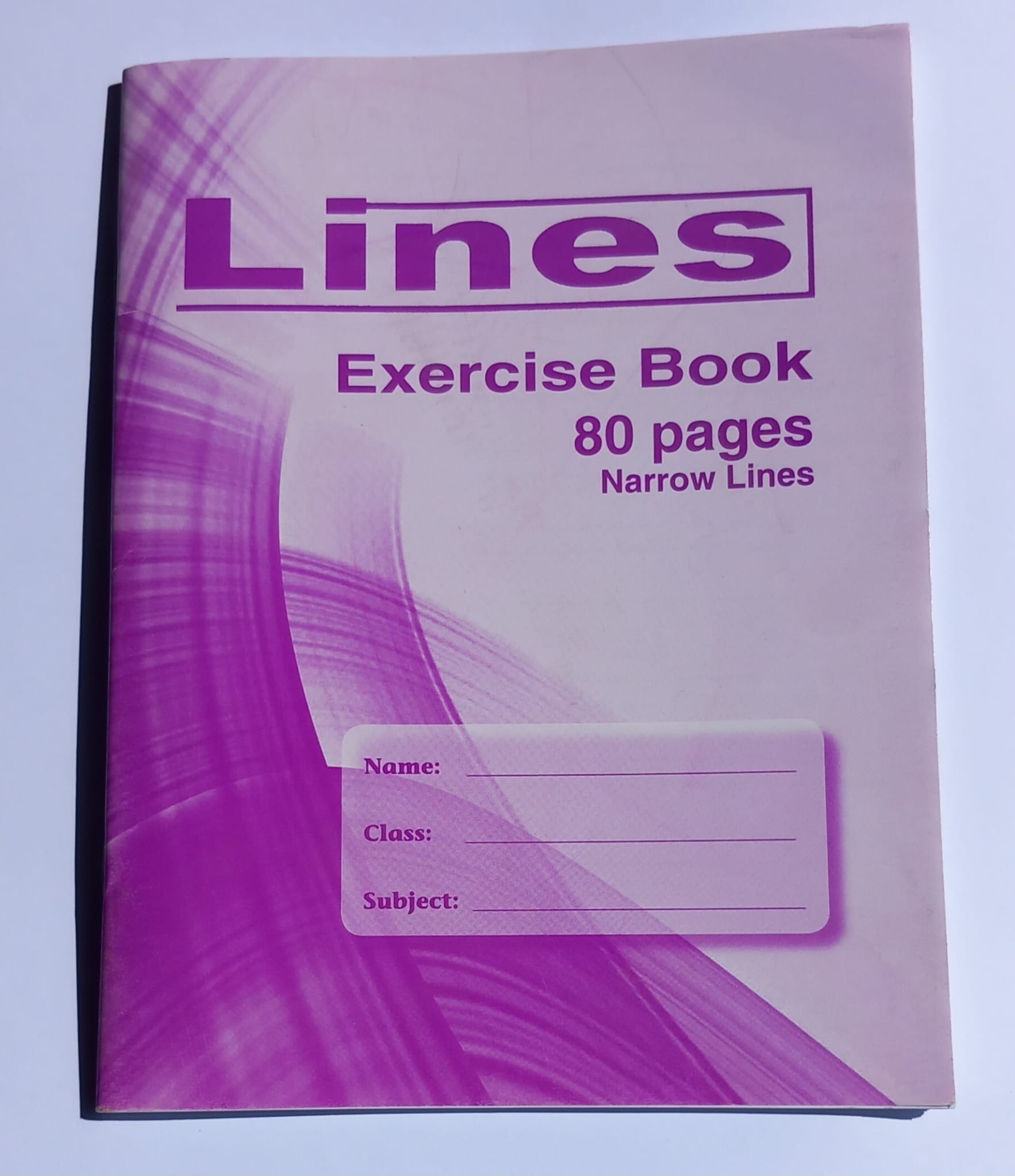 Ex/Book (b5)- Lines Collection 80 Pages Narrow 12 Lines (x 20)