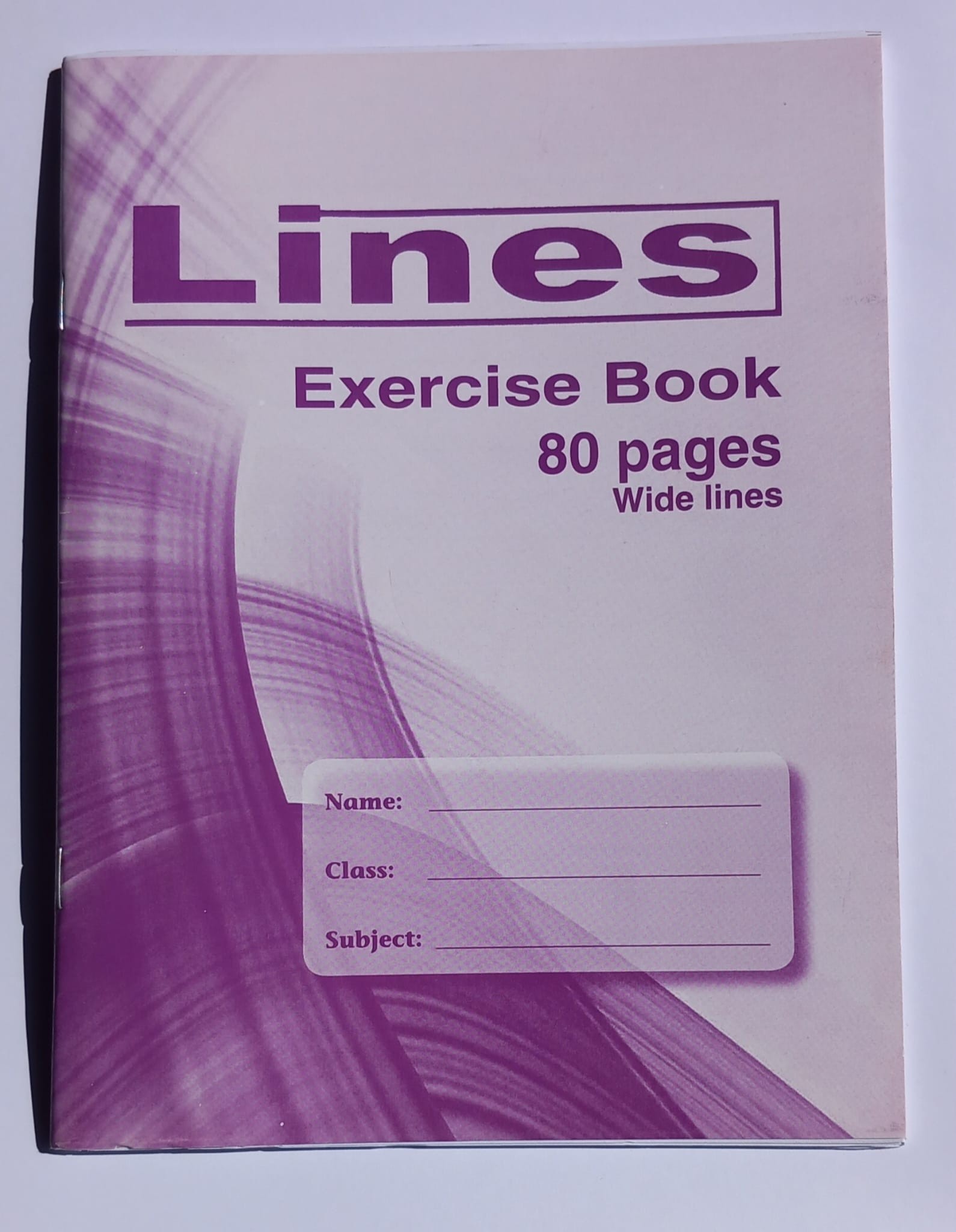 Ex/Book (b4)- Lines Collection 80 Pages Wide Lines ( x 20 )