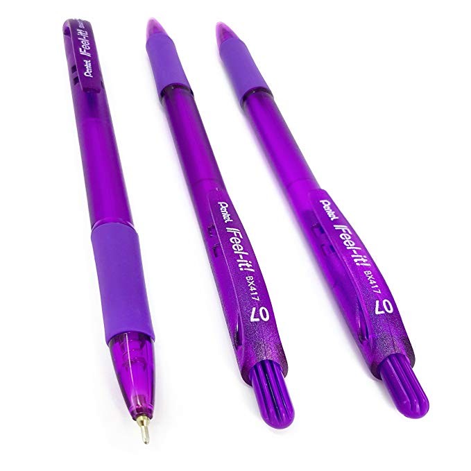 Pentel Retractable Ball Pen - Feel it ! 0.7 Violet