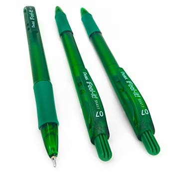 Pentel Retractable Ball Pen - Feel it ! 0.7 Green