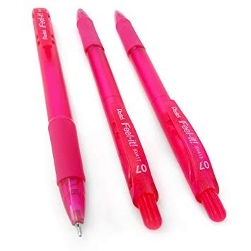 Pentel Retractable Ball Pen - Feel it ! 0.7 Pink