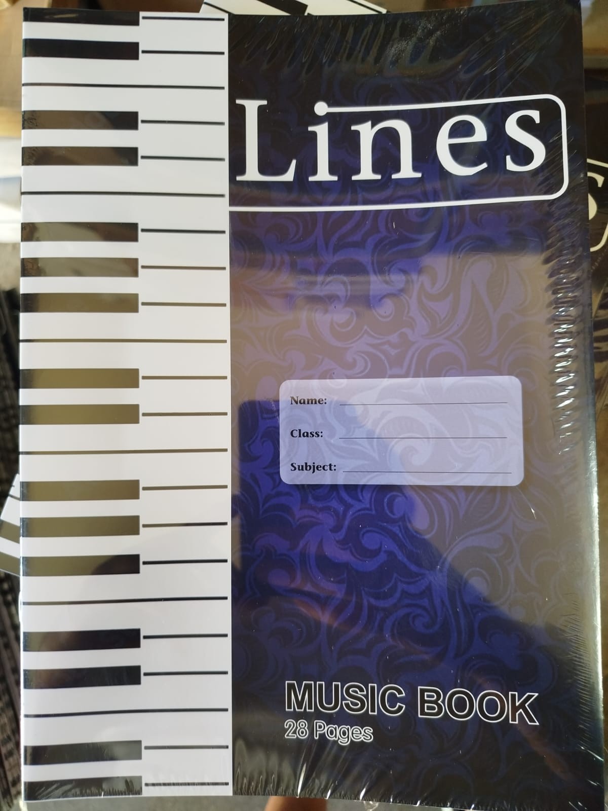 Lines Collection (i3)- Music Book - A4 ( x 20 )
