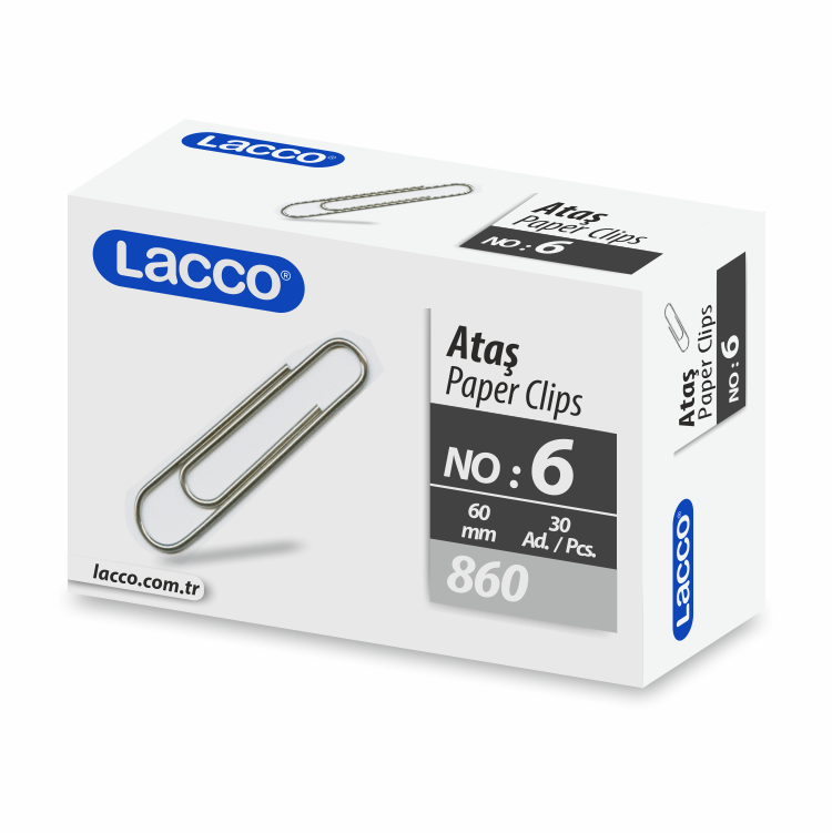 Paper Clips 60mm - LACCO x 12