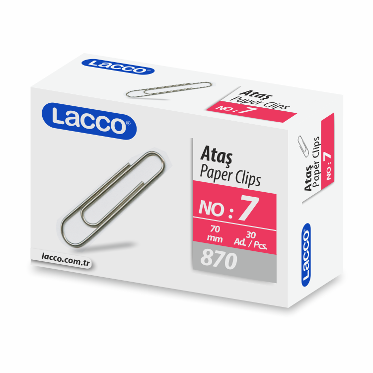 Paper Clips 75mm - LACCO x 12