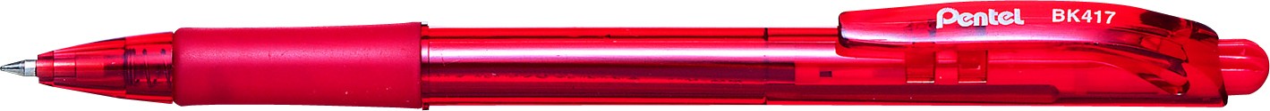 Pentel Retractable Ballpoint Pen 0.7 Red