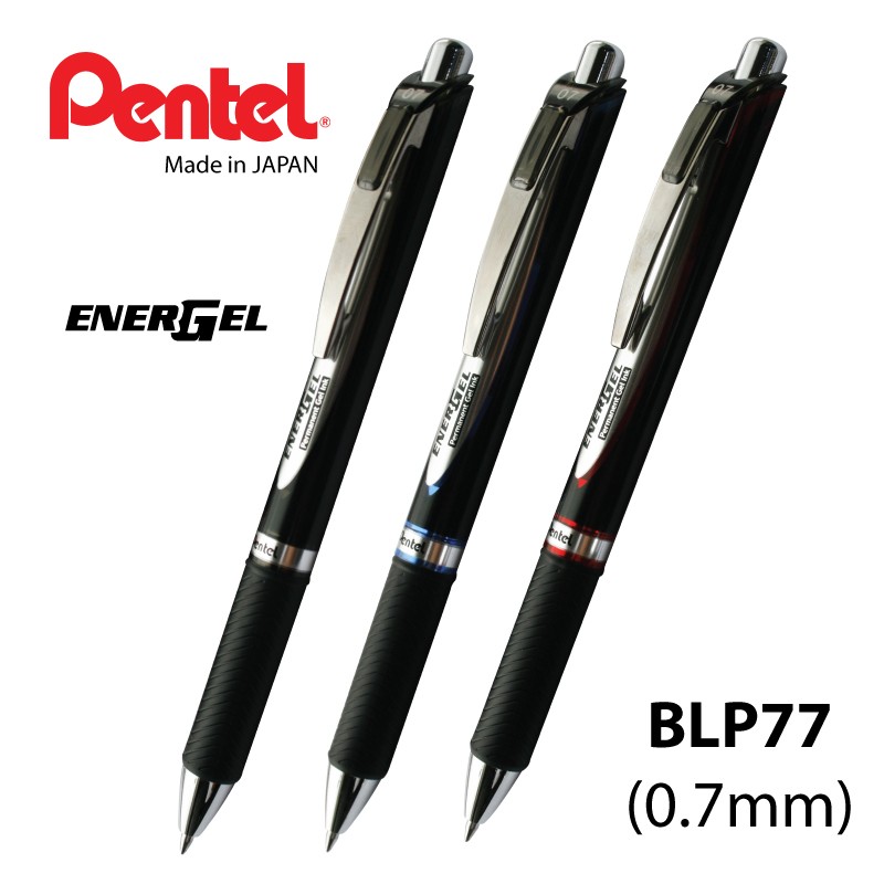 Pentel EnerGel BLP77 Permanent Document Rollerball Pen 0.7 mm