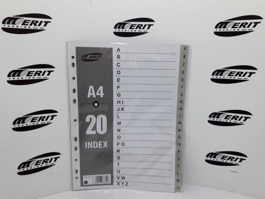 Dividers PVC A4 - Grey A - Z ( x 40 )