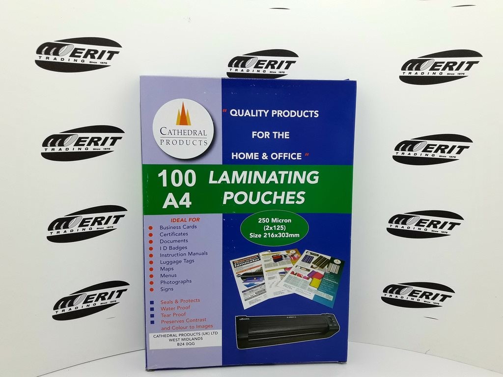 Laminating Pouches A4 - 125 / 250 microns x 100