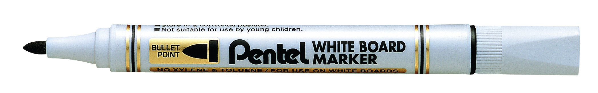 Pentel - White Board Markers - Black Medium ( x 12 )