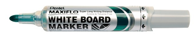 Pentel - White Board Markers - PUMP - Green Thick ( x 12 )