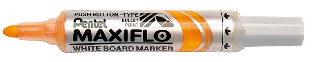 Pentel - White Board Markers - PUMP - Yellow Thick ( x 12 )