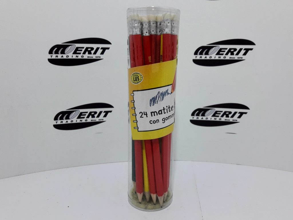 Pencils HB With Eraser Tip ( x 24 )