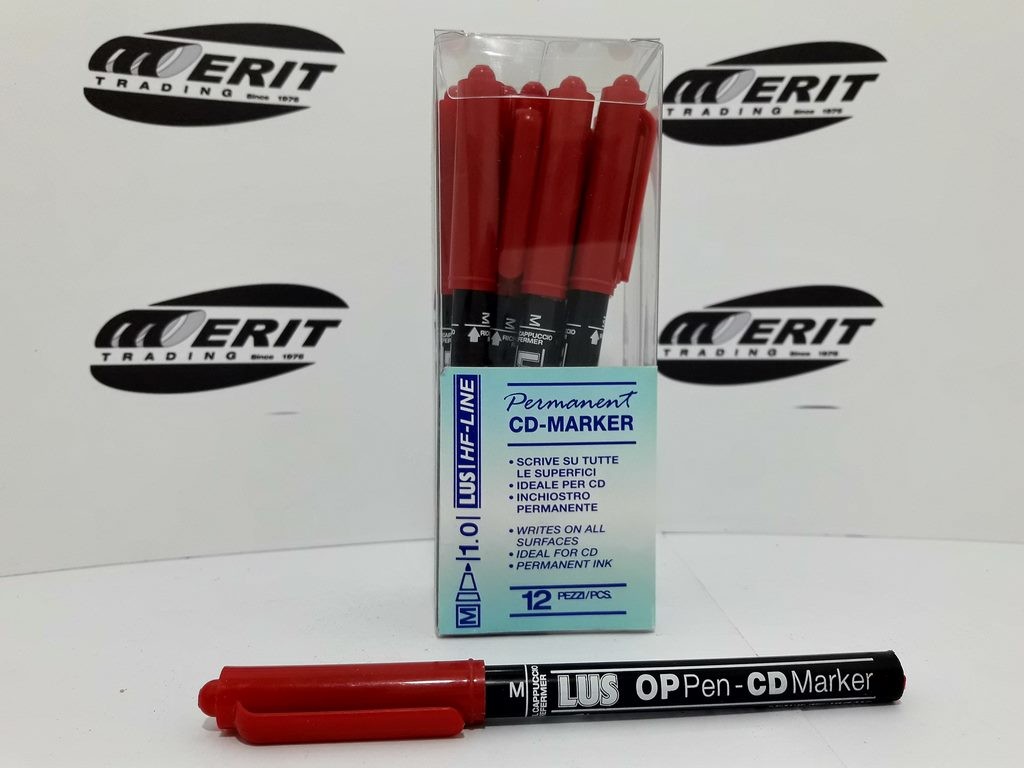 Perm - Marker 4mm - Bullet Tip - Red 