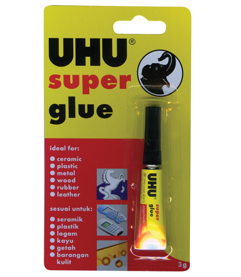 Super Glue UHU 3g x 12