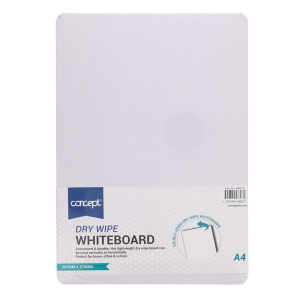 A4 Dry Wipe Board - White / Concept - PREMIER 